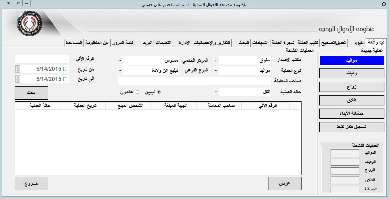 Libya Civil Registry Authority Workflow Automation